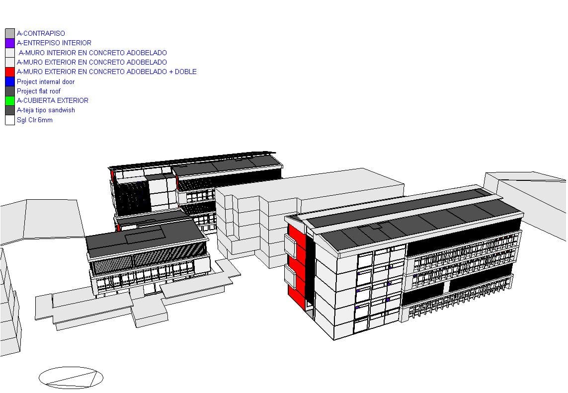 Ciudadela del Centro de Desarrollo Subregional de San Juan — Modelo de la envolvente