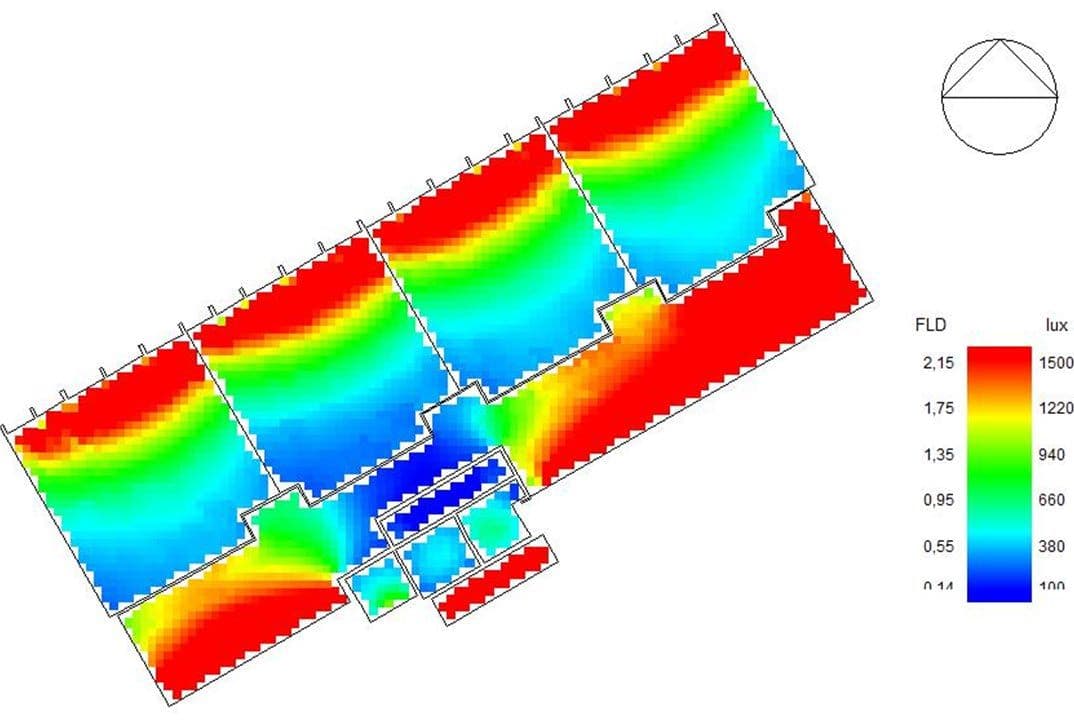 I.E. Politécnico Juan Bolaños — simulación de luz natural